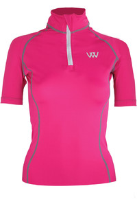 2022 Woof Wear Womens Short Sleeve Performance Riding Shirt WA0006 - Berry